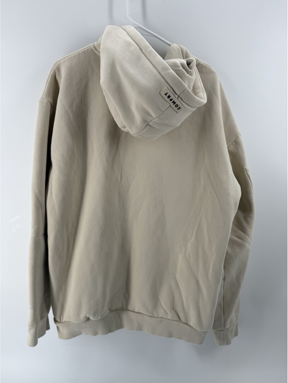 Comfort Travel Essentials Hoodie Unisex Size L Pockets Travel Oversized Stone - Picture 4 of 8